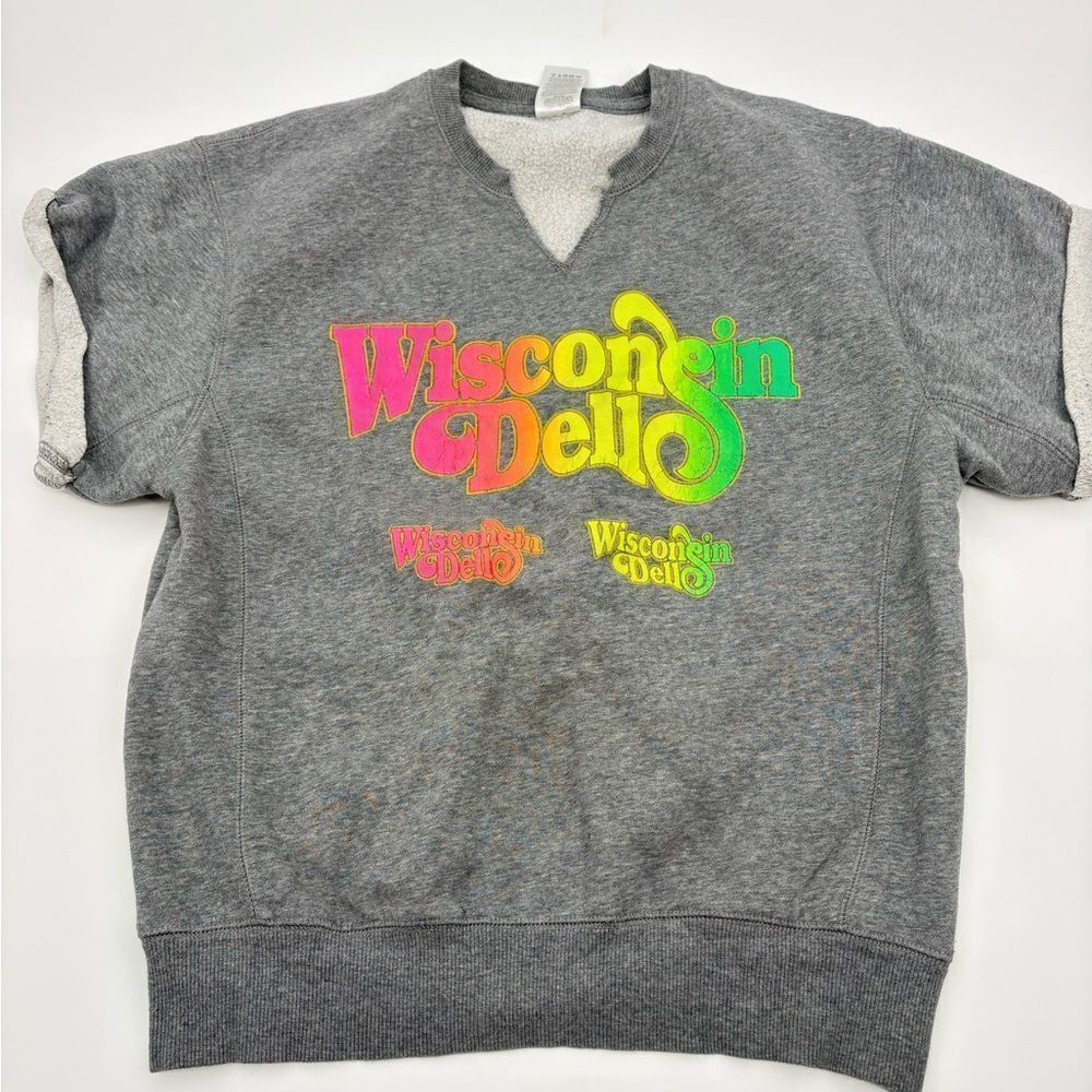 Vintage Gray Wisconsin Dells Sweatshirt tee